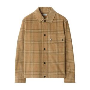Burberry London England Men Check Corduroy Overshirt
